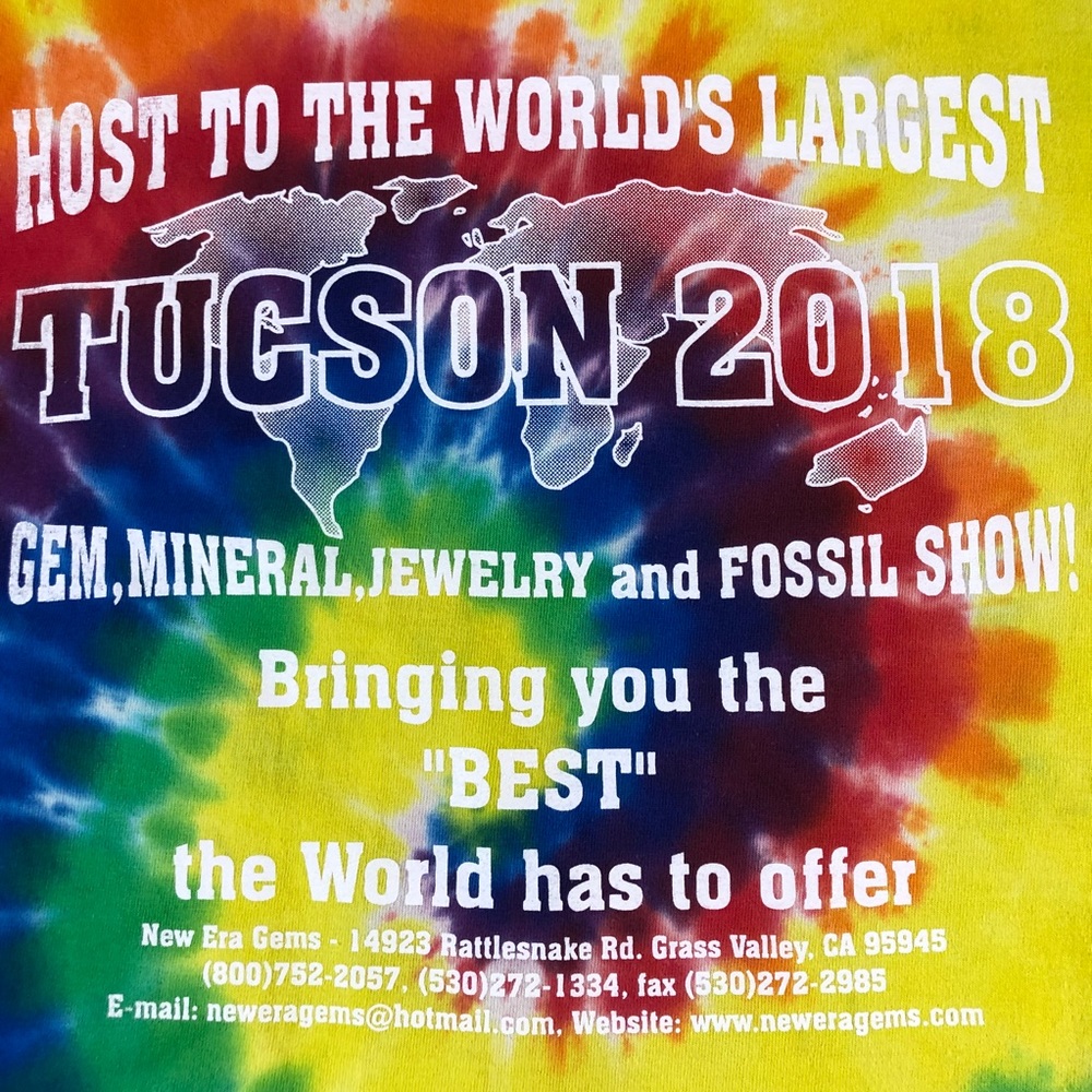 Gems Minerals Jewelry Fossil Show Tucson 2018 Tee - Picture 7 of 9